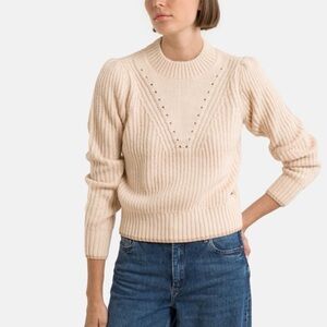 Scotch & Soda Cream Ribbed Sweater
